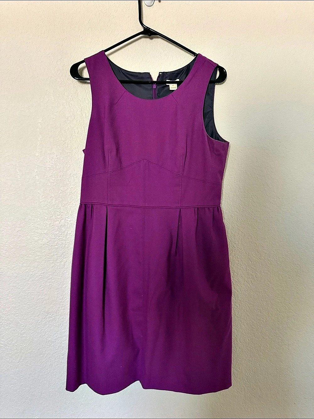 J.Crew Sleeveless Midi Dress in Purple Size 10 Like New